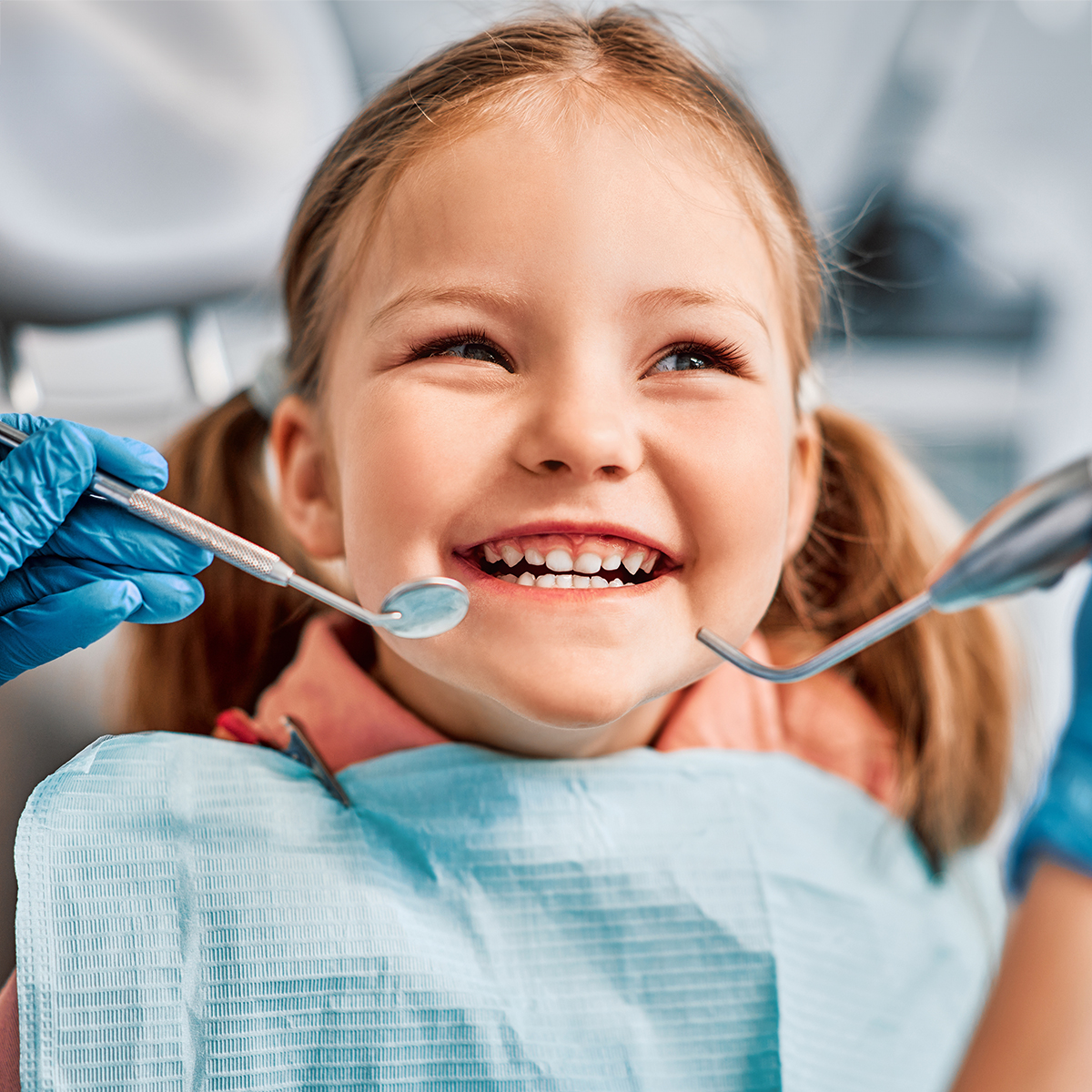 Child Smiling at the Dentist